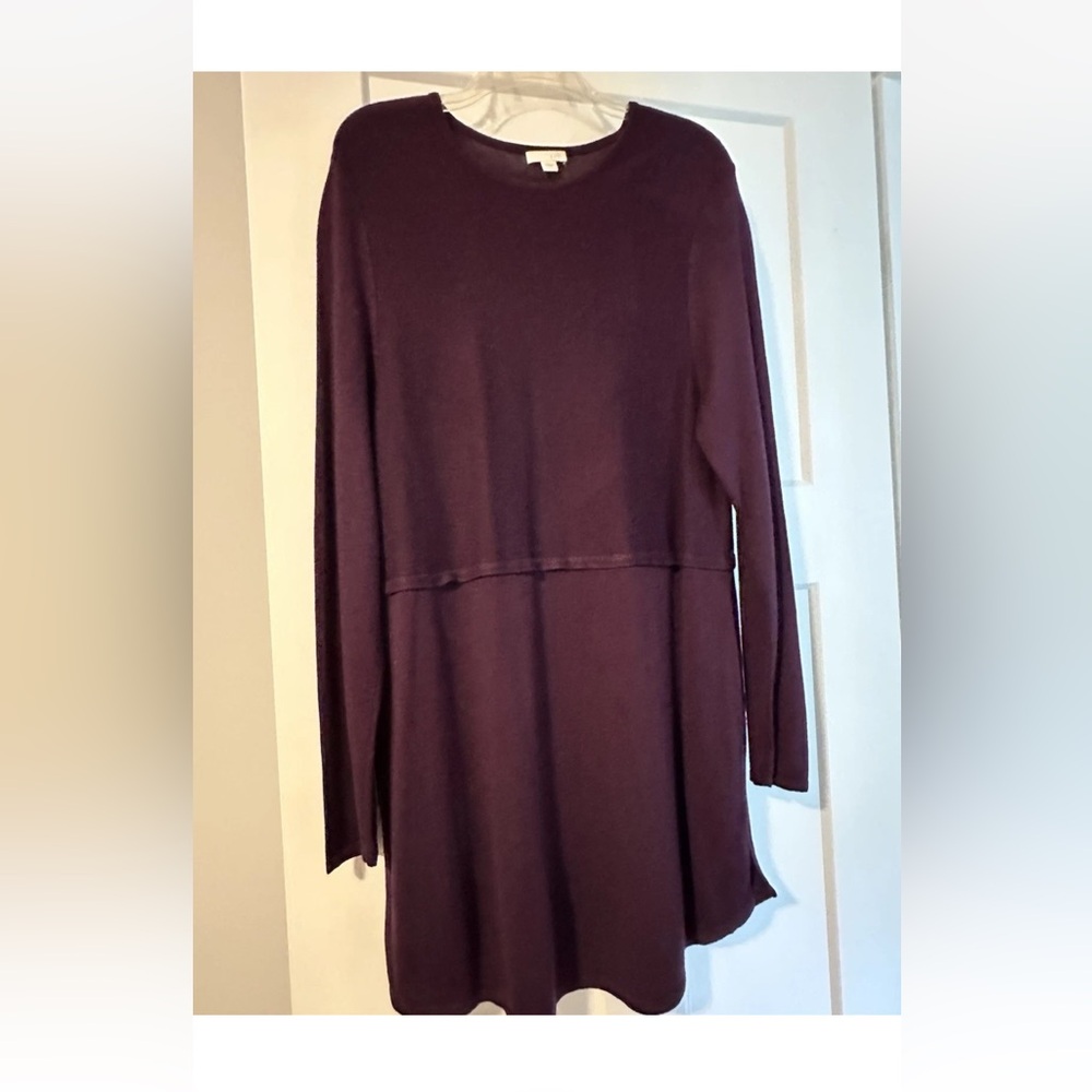 J. Jill Purple Long Sleeve Tunic